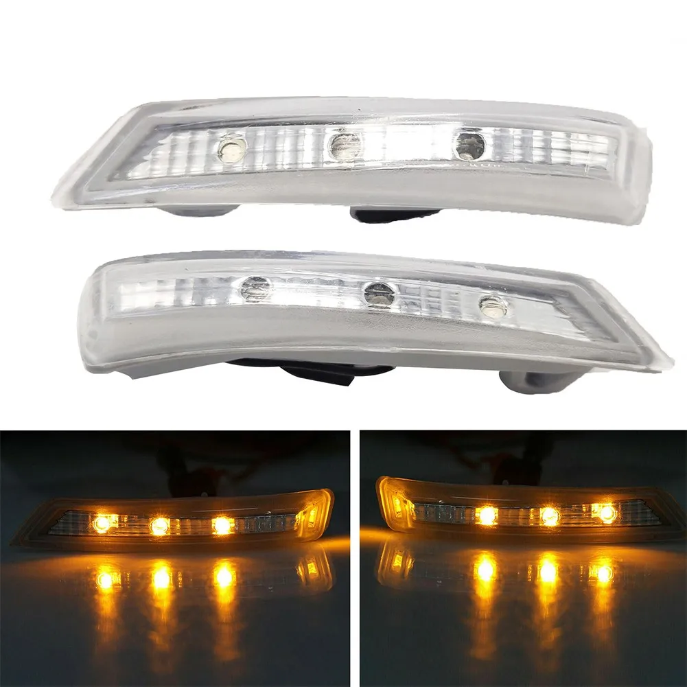 

2pcs Car Rearview Mirror LED Turn Signal Light Accessory ABS Yellow Light For Dodge Chrysler Grand 10-16 Signal Lamp Equippment