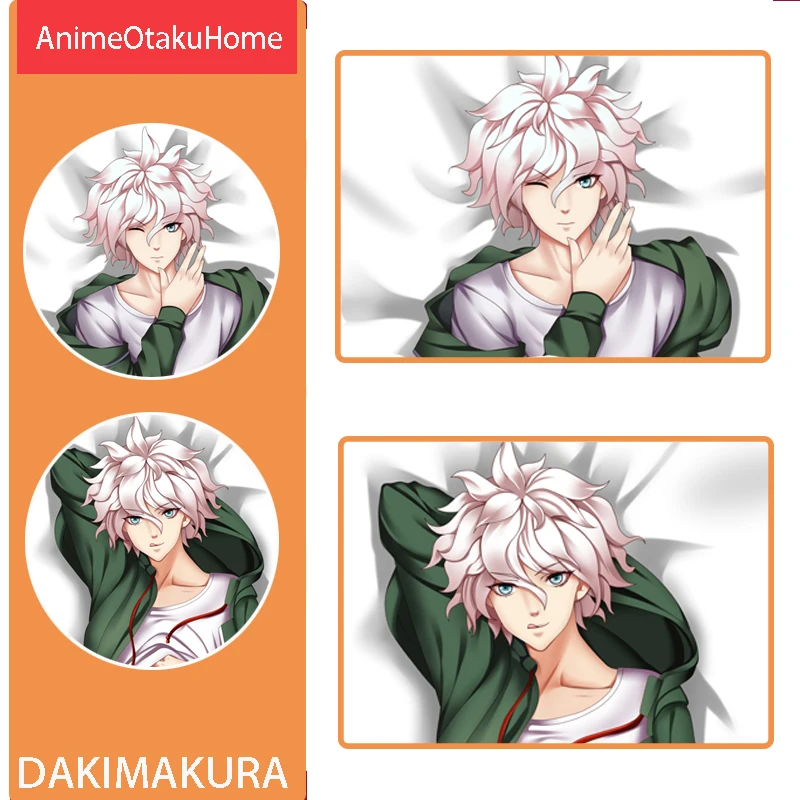 

Anime Danganronpa: Trigger Happy Havoc Nagito Komaeda Throw Pillow Cover Hug Pillowcase Otaku Bedding Dakimakura Pillow Case