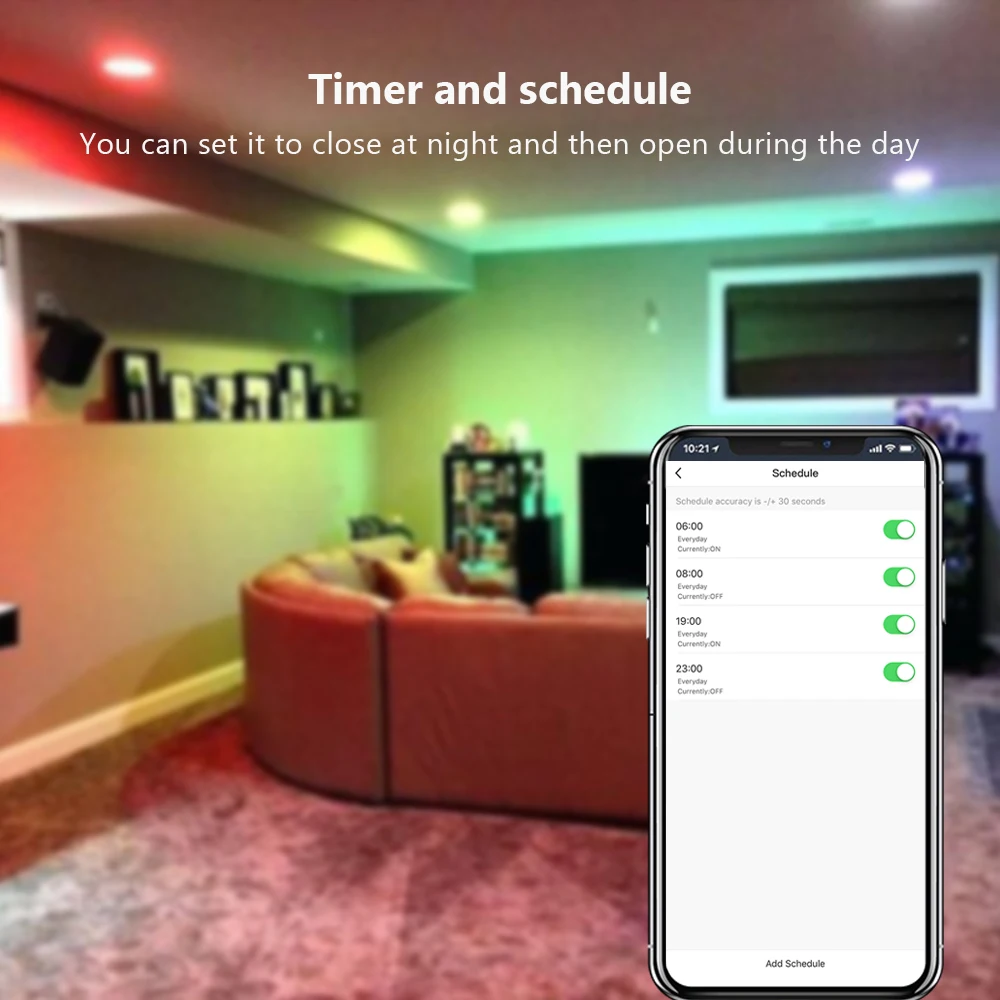 Tuya Smart Life APP затемнения GU10 Wi Fi RGB Светодиодный лампочки голос Управление по Echo Alexa