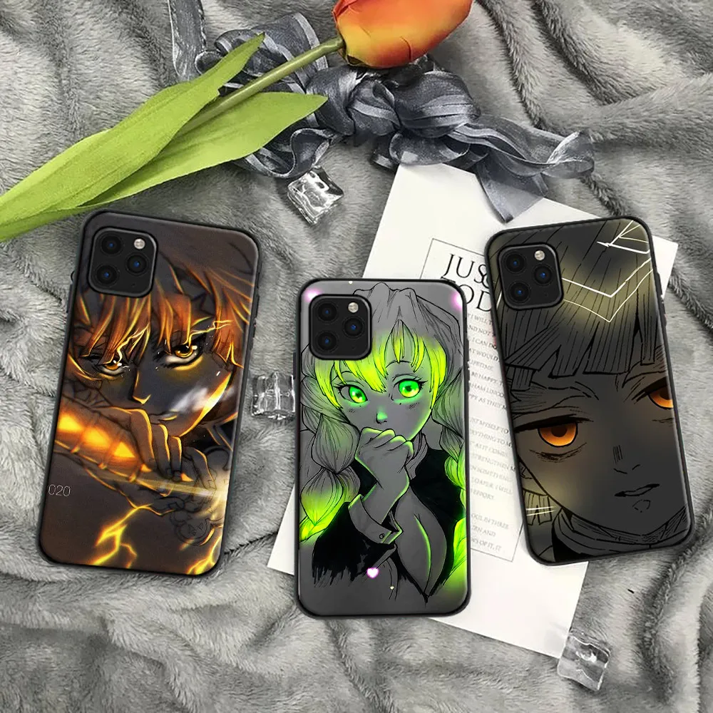 

Demon Slayer Phone Case For iPhone 11 12 13 Pro MAX 6 6S 7 8 Plus XS 12 13 Mini X XR SE 2020 Soft TPU Cases Funda Anime Japan