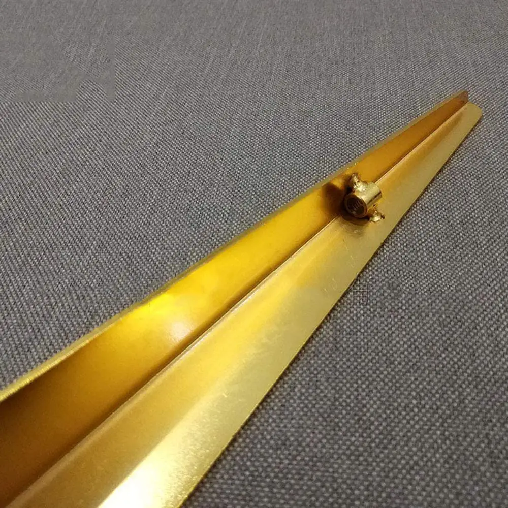 Золотистые мебельные ножки трехконтурные металлические для дивана подставка