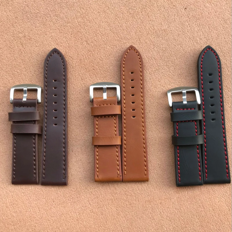 

New Leather Watch Strap 18Mm 20Mm 22Mm 24Mm Watchband For Dw Daniel Wellington Watch Band Black Coffee Gray Watch Accessories