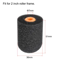 uxcell paint roller cover 1 7 inch mini sponge brush for household wall painting treatment black 12pcs