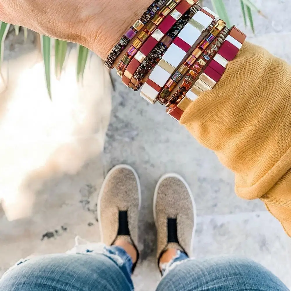 Go2boho браслет для женщин Miyuki браслеты летние пляжные ювелирные изделия Pulseras Mujer Moda Tila бусины модные Janpan Delica бусины