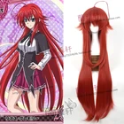 Красный длинный прямой парик Kuroshitsuji Черный Батлер Грелл сутскаф термостойкие волосы косплей костюм реквизит + очки череп цепочка