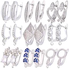 Швензы для сережек Juya, с золотистымсеребристым покрытием, ручной работы