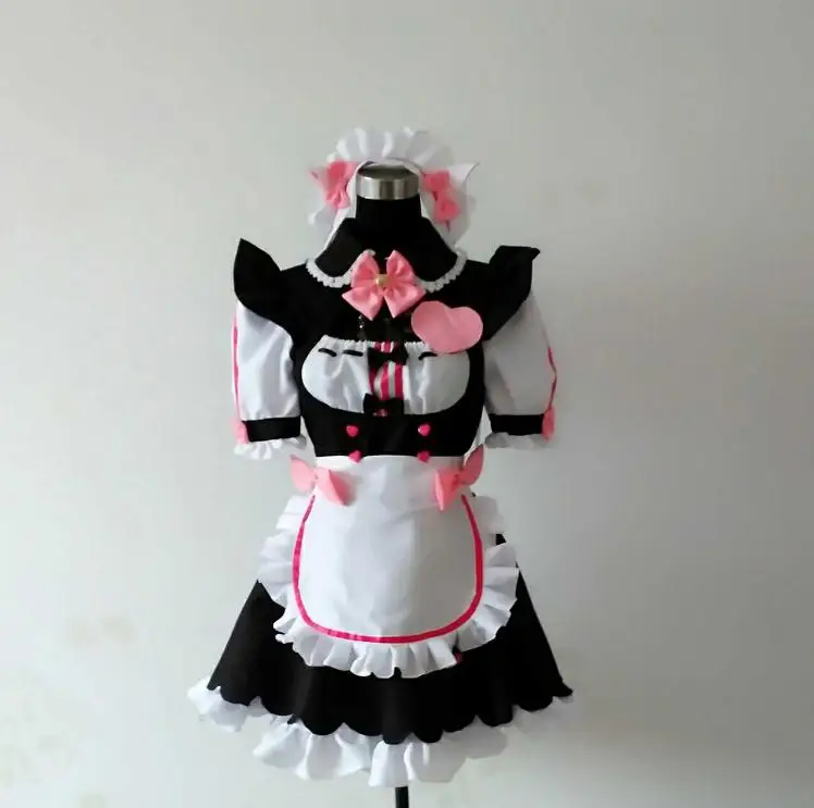 Chocola NEKOPARA coconut azuki cinnamon Cosplay Vanilla Maid Dress Costume Cat Neko Girl Women |