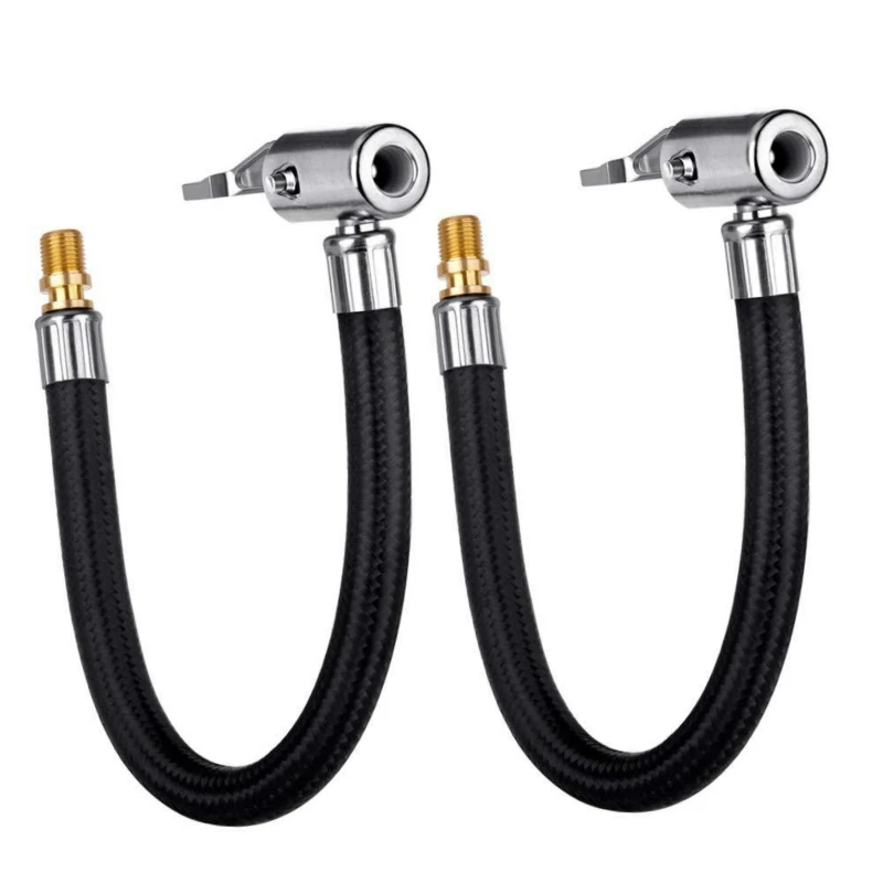 

Bike Motorcycle Car Tire Air Inflator Hose Inflatable Pump Extension Tube Adapter Twist Tyre Air Connection Locking Air Chuck