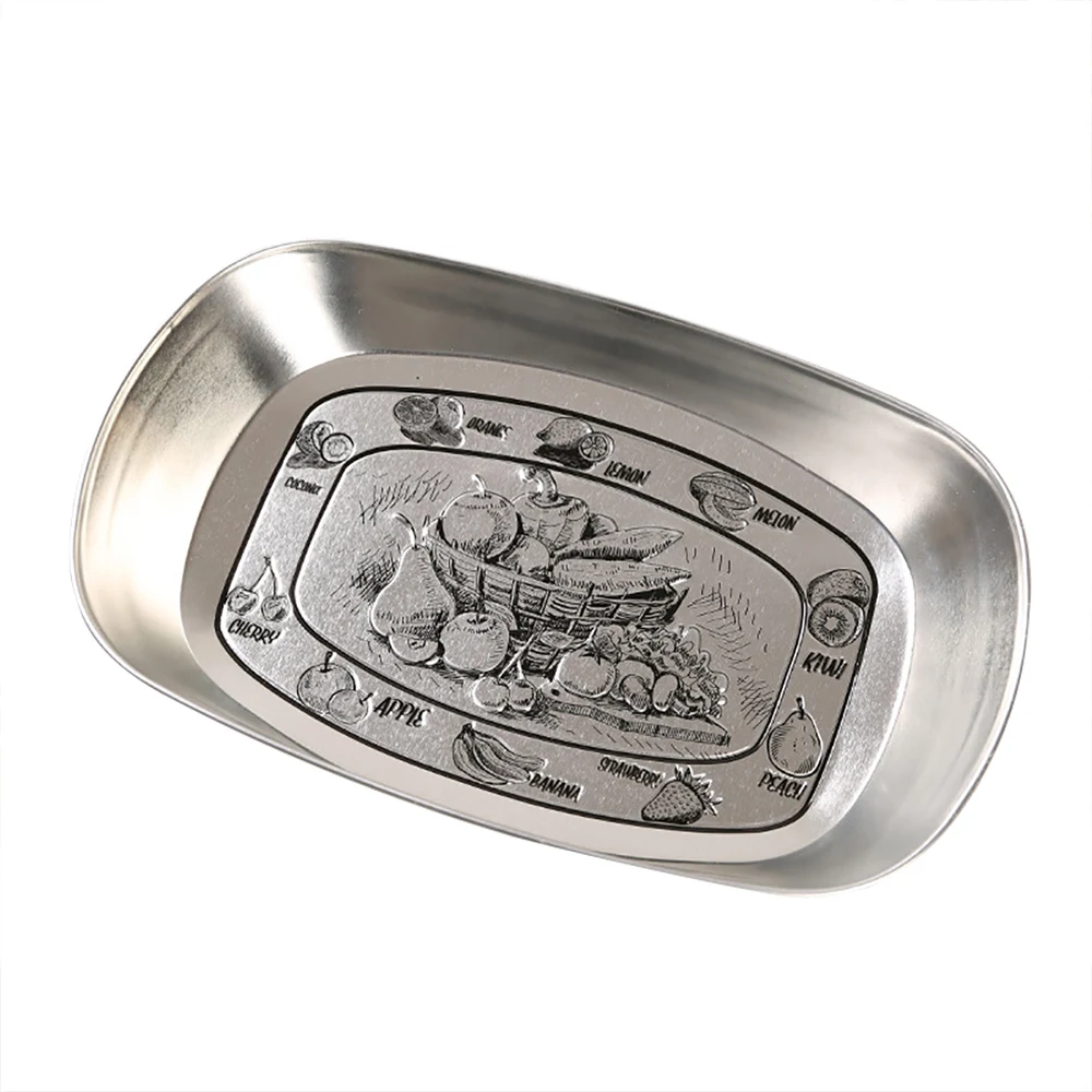 Железная пластина в форме лодки Фруктовая тарелка фрукты чаша Сухофрукты блюдо