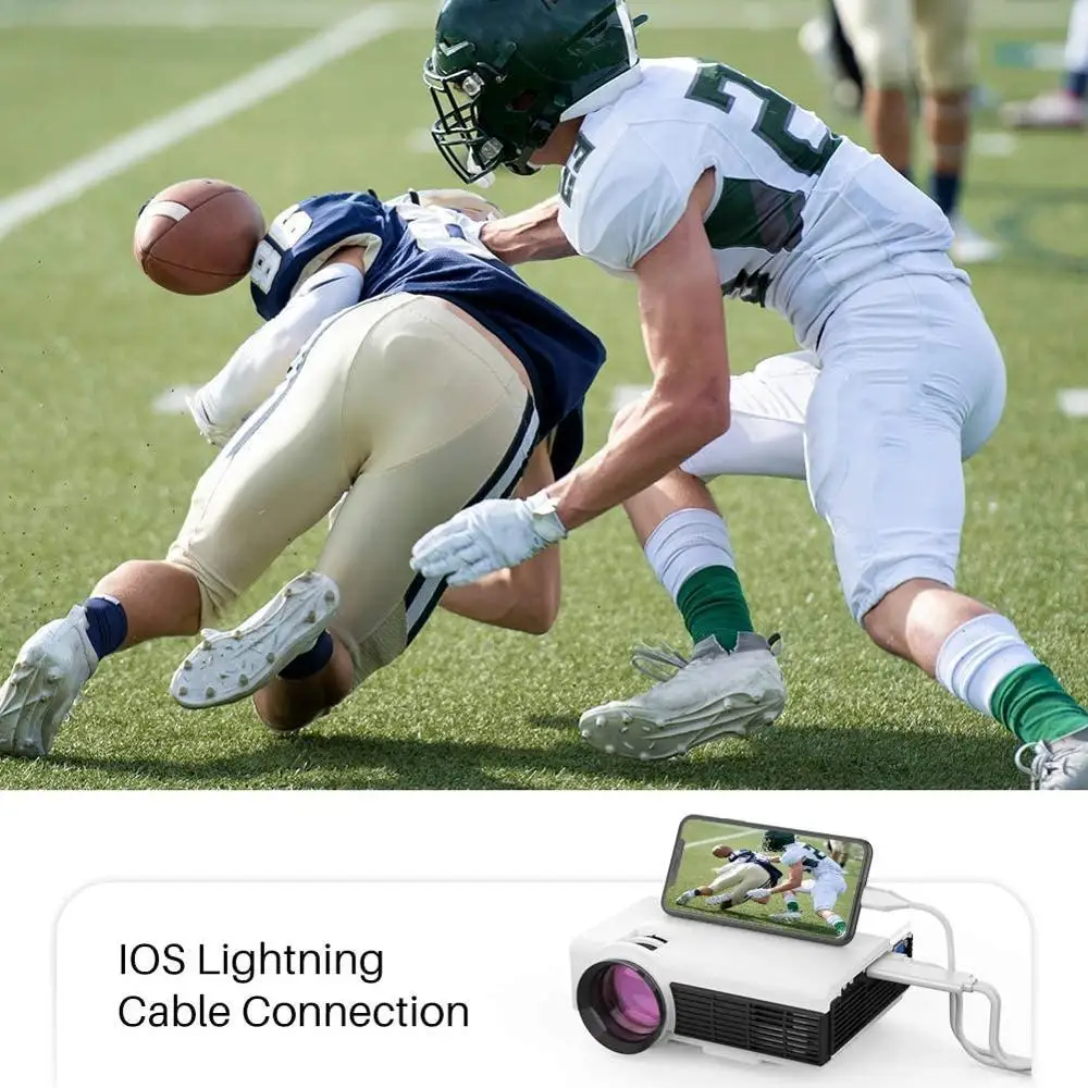 Мини проектор VANKYO LS3W 1080P портативный Wi Fi синхронизирующий экран смартфона для