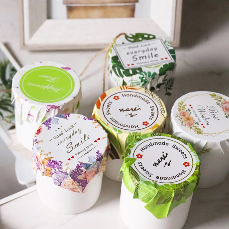 200 шт./лот прекрасный счастливый цветок с наилучшими пожеланиями крафт бумага