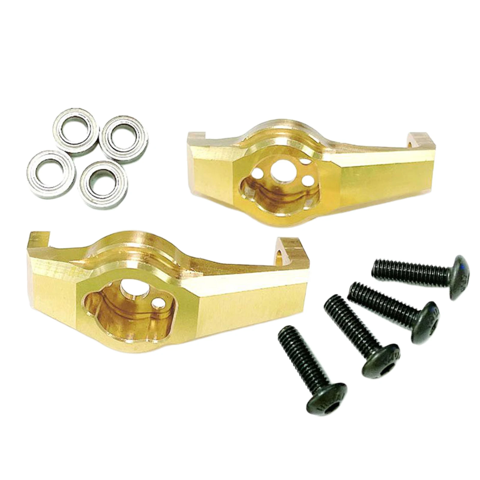 

2Pcs Brass Front C-Hub Carriers for -4 1/10 Scale RC Crawler Car Upgrades