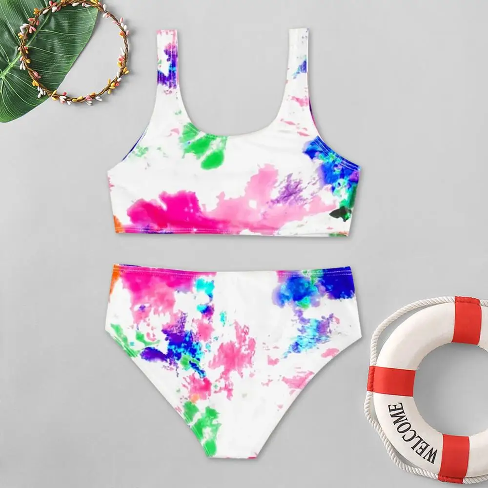 Бикини 2020 женский купальник с пуш ап принтом купальный костюм бандажный