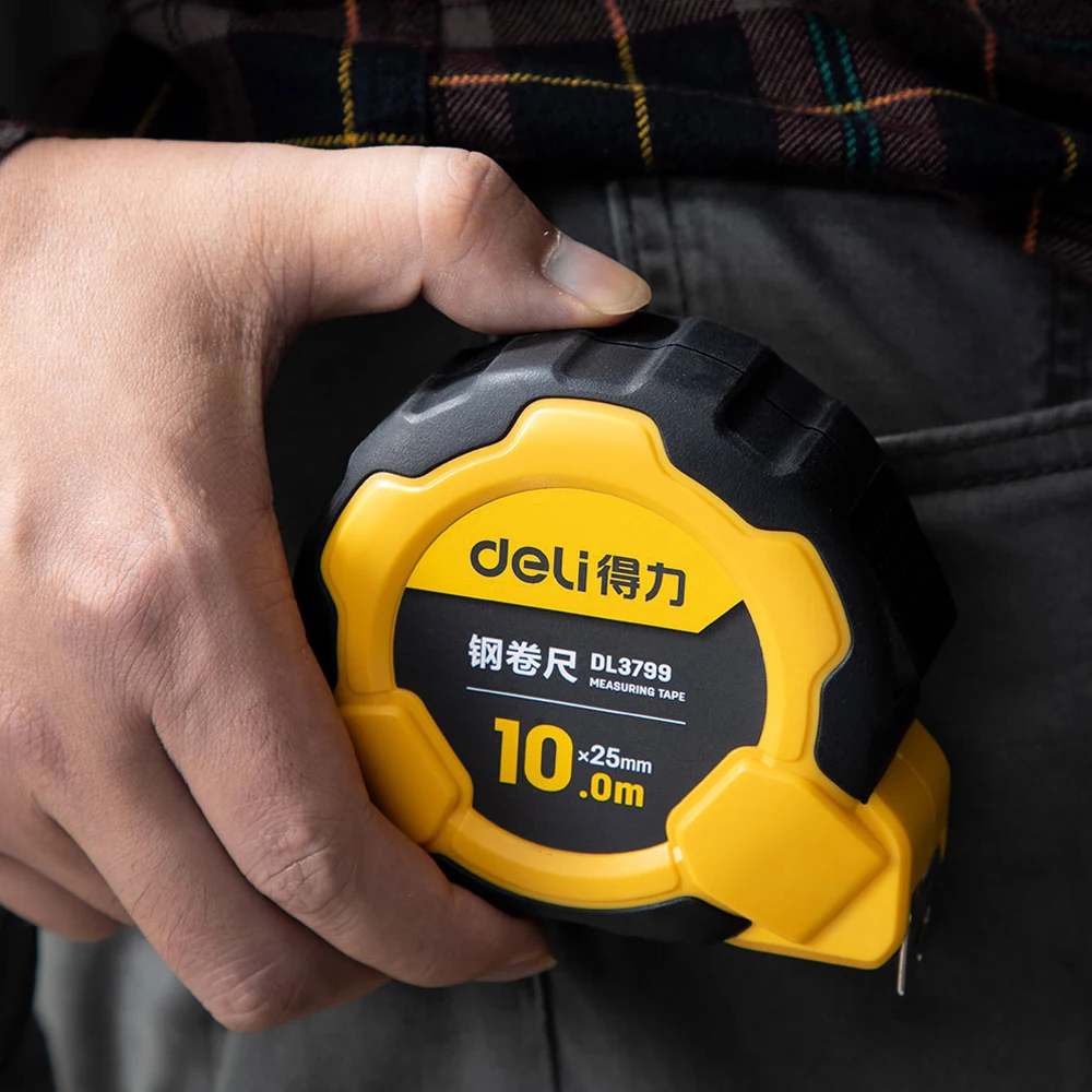 Стальная рулетка Youpin Deli DL3797 автоматический замок 0 точек коррекция очистка