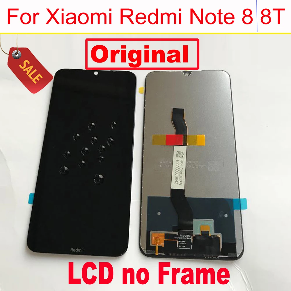 100 original best for xiaomi redmi note 8 8t lcd display touch screen digitizer assembly frame note8 phone sensor pantalla free global shipping