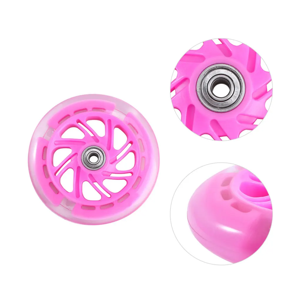 

2pcs Scooter Wheels Replacement Wheels PU Light Wheels Scooter Parts