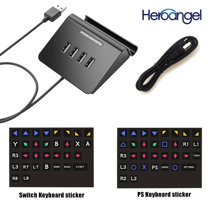 Контроллеры для видеоигр Heroangel KMAX1 USB адаптер конвертер игровой