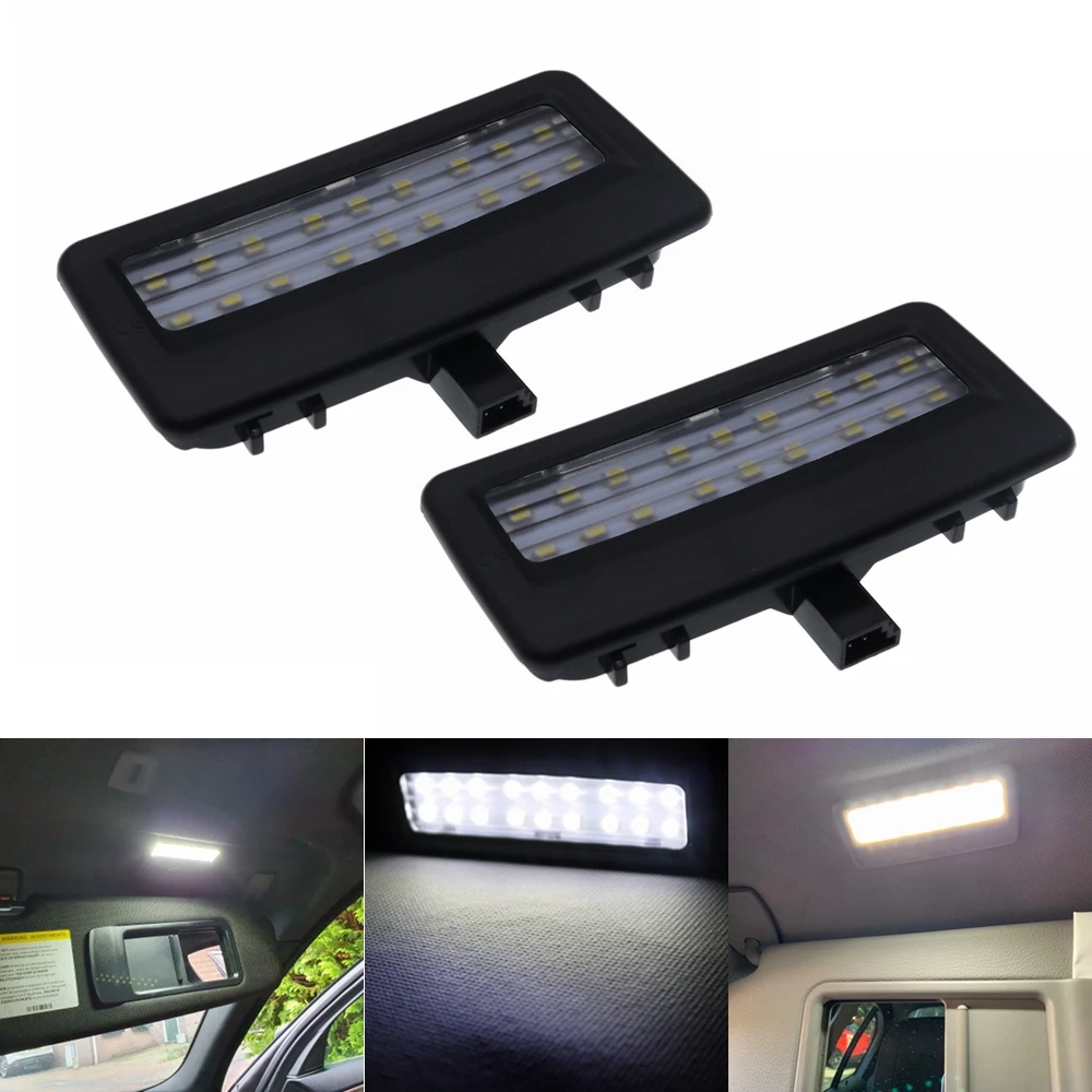 2 шт. автомобиль 18LED солнцезащитный козырек туалетное зеркало чтения подкладке