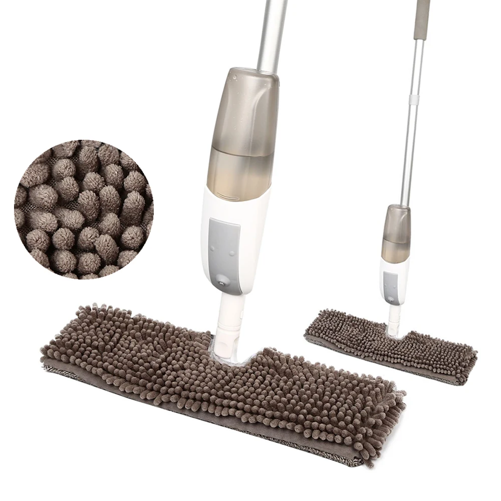 Швабра с распылителем на 360 градусов 3 многоразовыми насадками из микрофибры