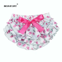 baby girl clothes ruffle baby bloomers red lip pattern shorts summer bottom pants nappy covers tutu skirts 4 colors