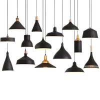Подвесные потолочные светильники в скандинавском ретро-стиле, алюминиевые подвесные светильники E27, для гостиной, обеденного стола, прикро...