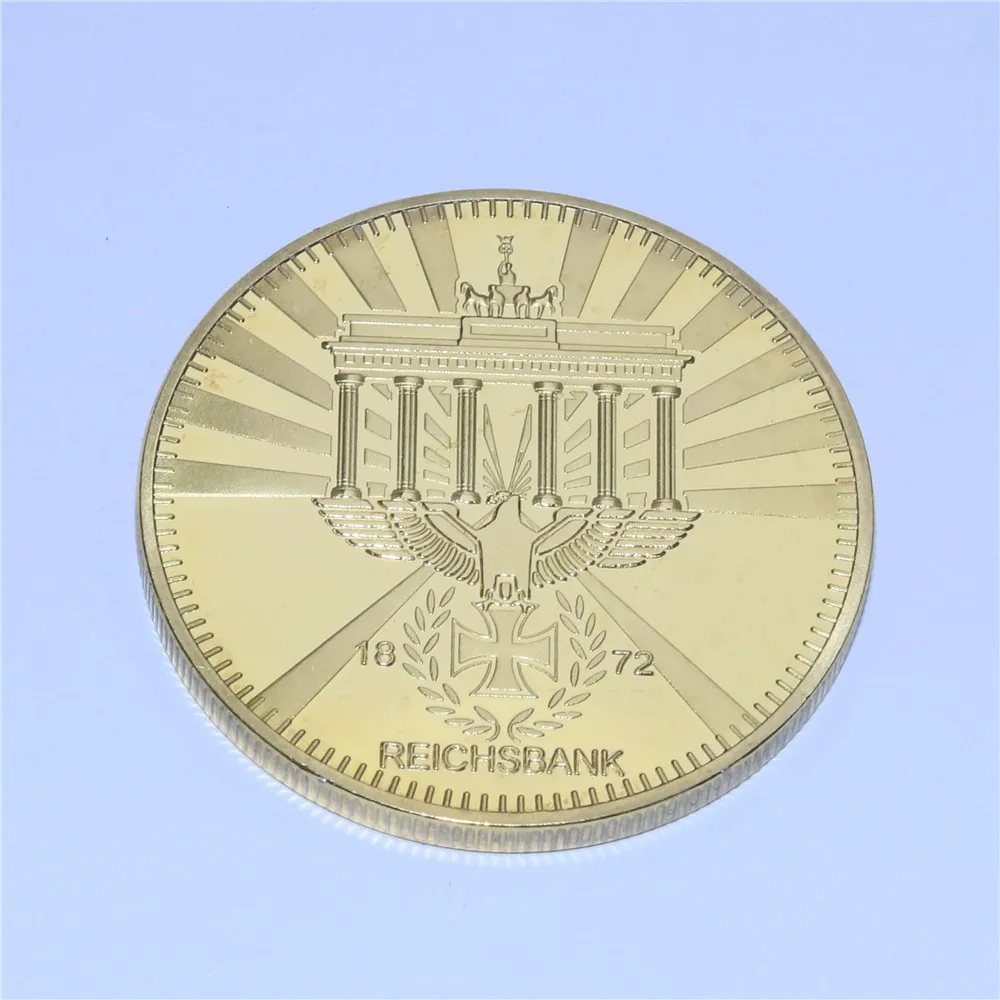 Бесплатная доставка 5 шт./лот 1872 немецкая монета с позолоченным главным банком|coin
