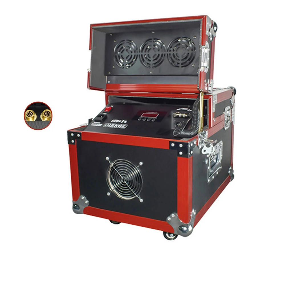 

Flight case Stage Mist Haze Machine 600W/900W Double Smoke Outlets DMX Smoke Fog Machine For Wedding Party Disco Hazer Device DJ