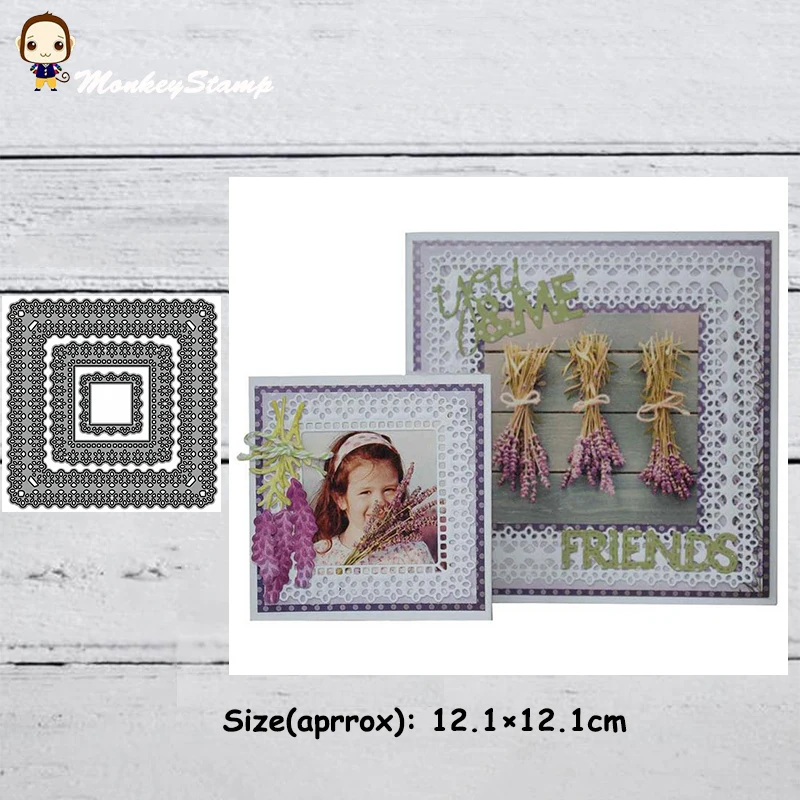 Металлическая Рамка обезьяны для скрапбукинга декоративный фотоальбом тиснение