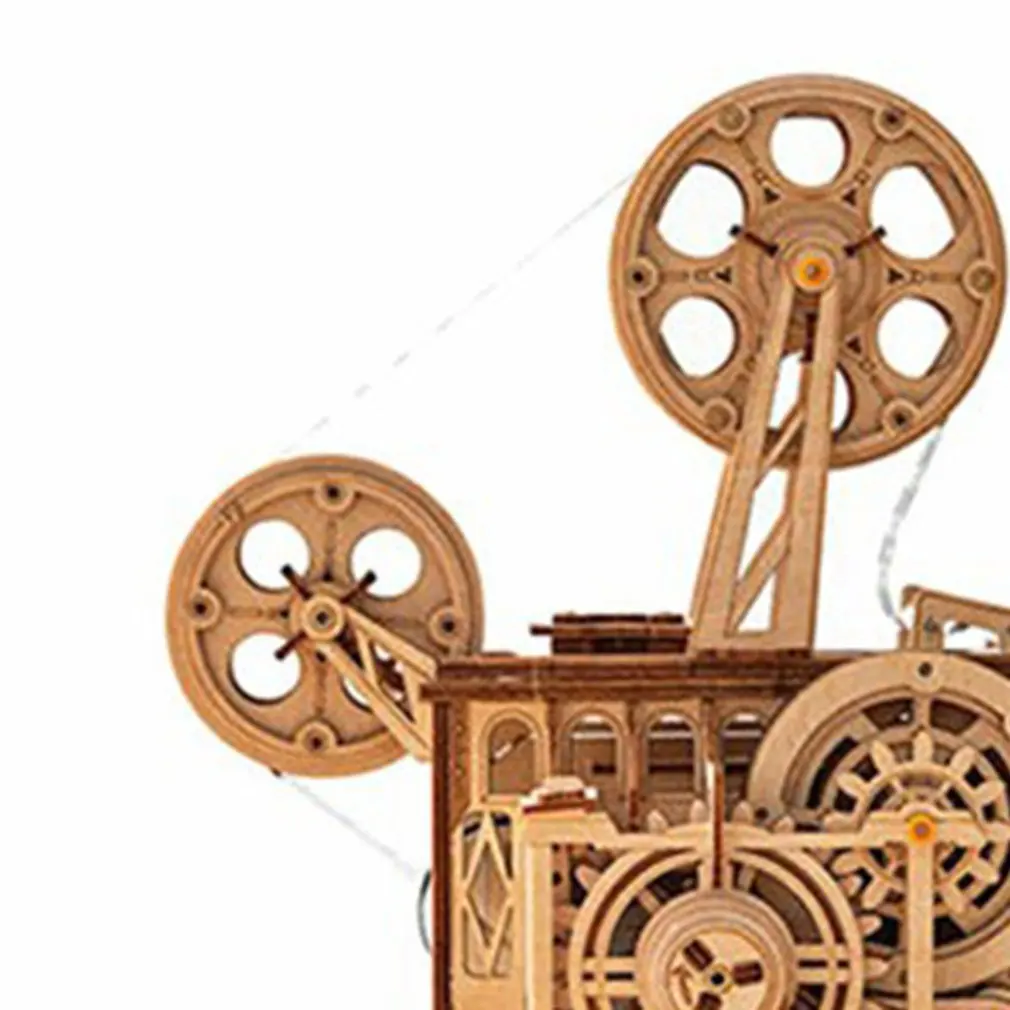 

Hot Robotime DIY Model Building Kits Mechanical Model 3D Wooden Puzzle Film Projector Treasure Toys for Children LG/LK/AM