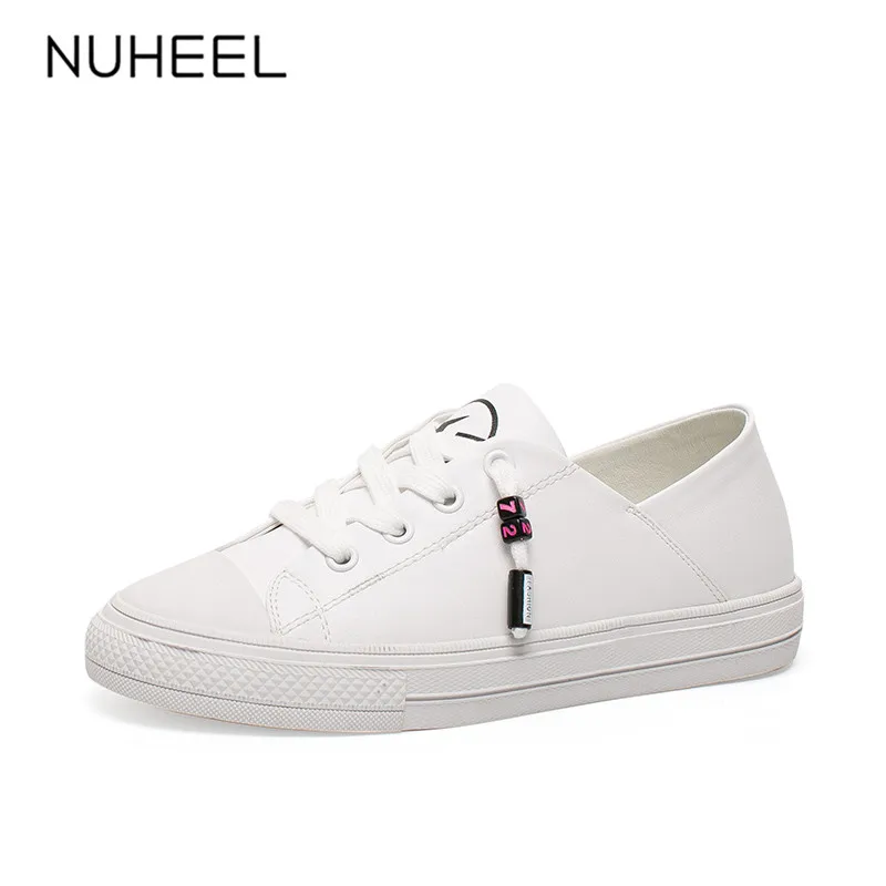 Туфли NUHEEL женские на плоской подошве повседневная обувь для скейта однотонные