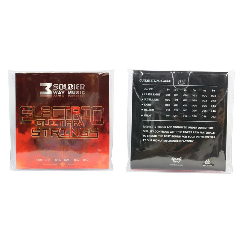 elektrische gitarre saiten set für 6 string e gitarre 009 042010 046 super licht medium überzogene nickel legierung wunde free global shipp