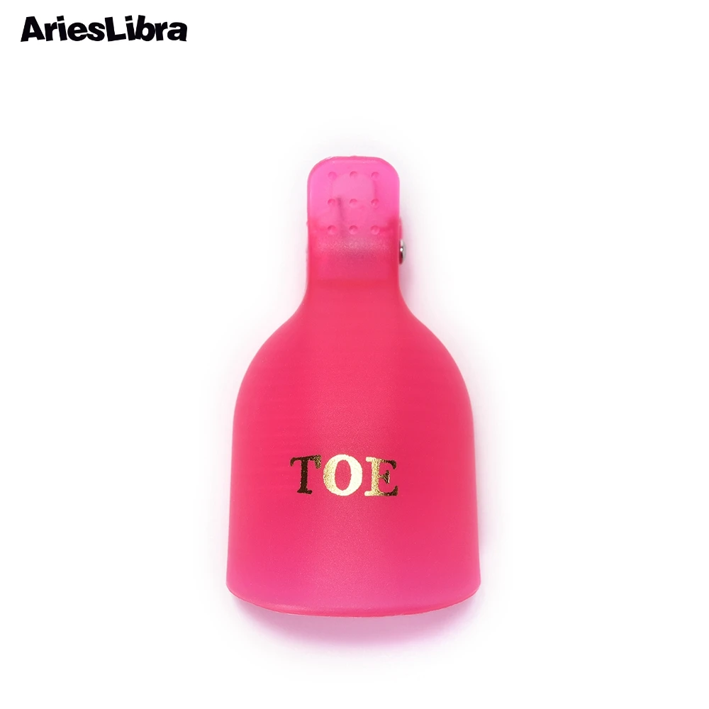 AriesLibra средство для снятия УФ гель-лака 5 шт. розовые пластиковые отмачиваемые