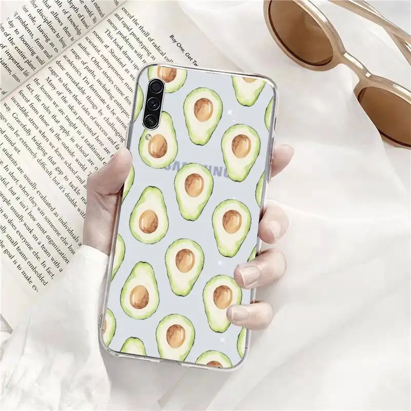 

Avocado aesthetic Gteen Phone Case Transparent for Samsung A71 S9 10 20 HUAWEI p30 40 honor 10i 8x xiaomi note 8 Pro 10t 11