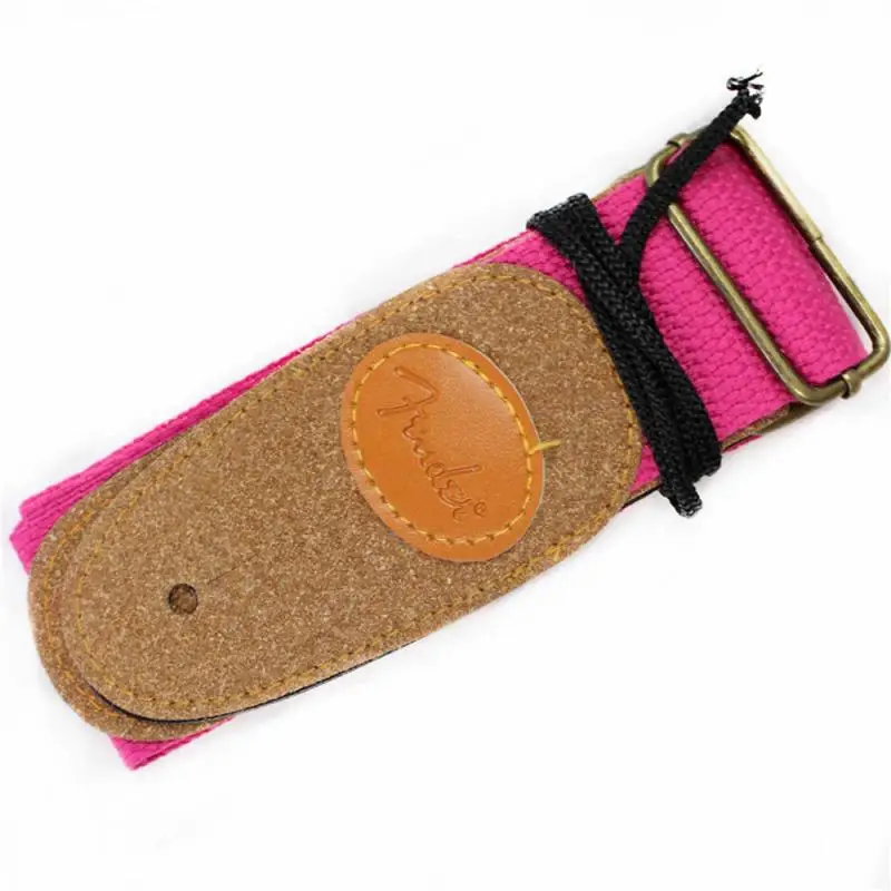 einstellbar komfortable gitarre gürtel woven baumwolle gitarre gurt mit leder enden elektrische akustische folk gitarre zubehör tslm1 free g