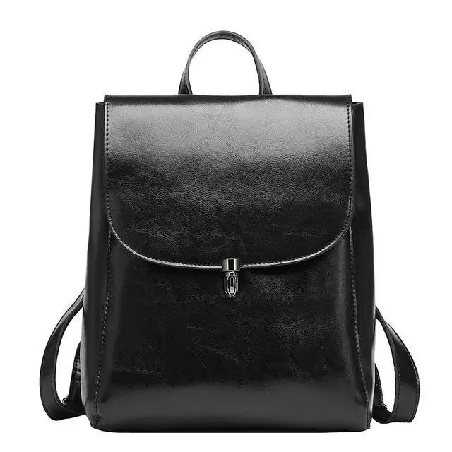 

2021 New Small Bagckpack Korean Fashion Genuine Leather Large Capacity Women Backpacks 4 Colors Leisure Travel Bag