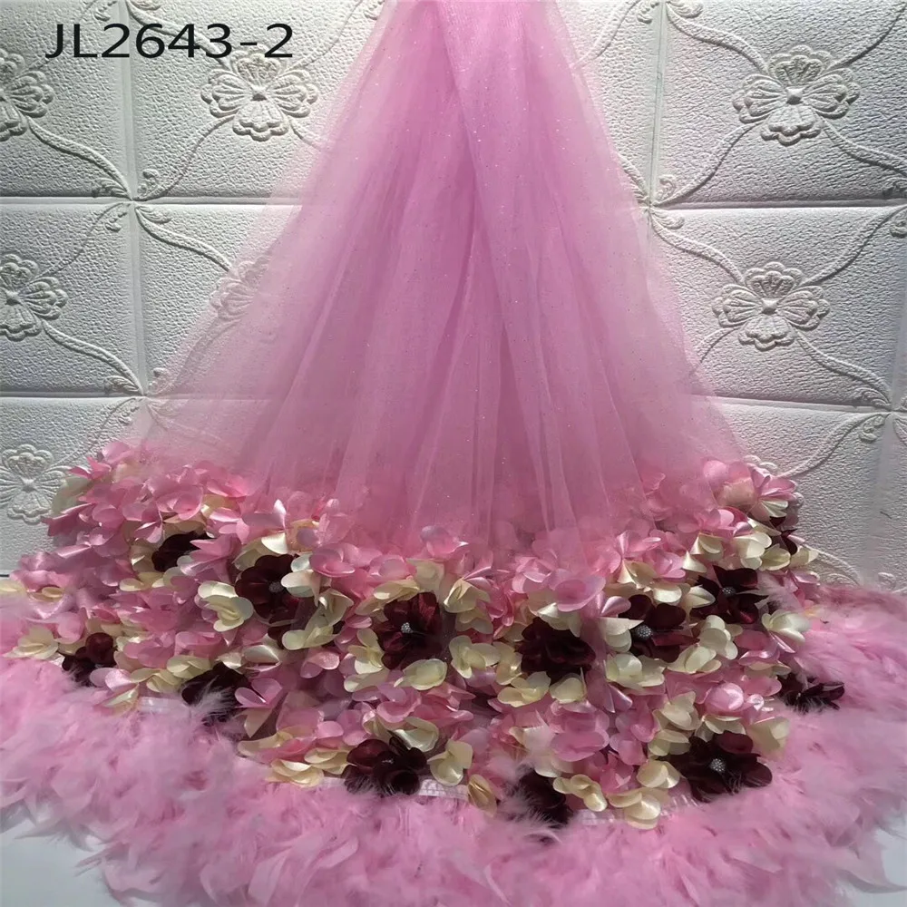 Новейший модный стиль серый цвет блестящая Вышивка перо Сетка кружево Вечерние