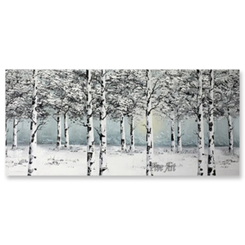 

Настенная для домашнего интерьера, Декор, открытый пейзаж, лесные деревья, картина маслом, горячая Распродажа, без рамки, настенные вешалки, ...