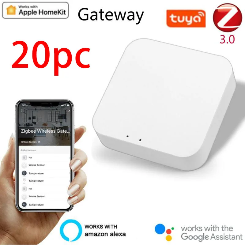 

Беспроводной хаб для умного дома Tuya Zigbee, хаб с дистанционным управлением, переключатель с поддержкой Alexa и Google Home