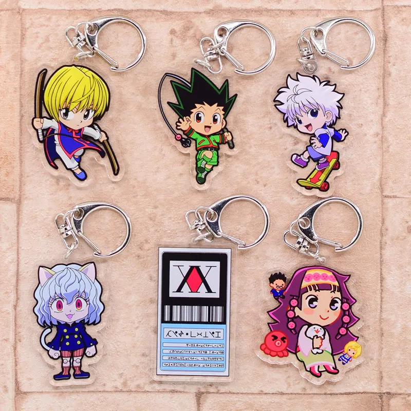 

Hunter x Hunter Keychain Series -2 Double Sided Acrylic Cartoon Key Chain Pendant Anime Accessories Keyring Hot Sale