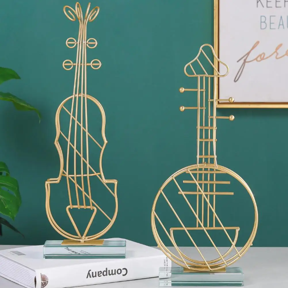 Instrument Statue Fine Workmanship Musical Figurine Artistic Large Violin Ornament | Figurines & Miniatures