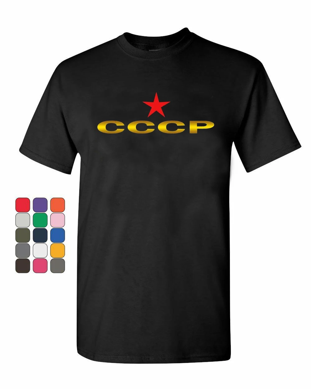 

Soviet Union Russia USSR T-Shirt CCCP Putin Hammer Sickle Vintage Tee S - 5XL two side