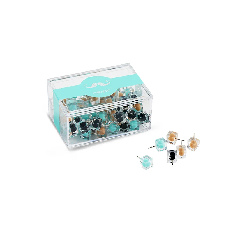 80шт металлические штанги для больших пальцев цветные штифты акриловые защитные