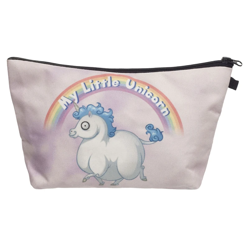 Женская косметичка на молнии портативный органайзер фиолетового цвета с