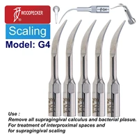 5pcs woodpecker original dental periodontics ultrasonic scaler tips remove supragingival calculus plasue g4 fit ems uds