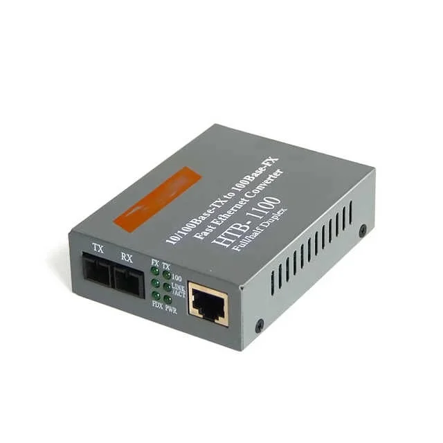 HTB 1100 10/100 м 2 км мультимодовый двойной волоконно-оптический медиаконвертер fibra optica
