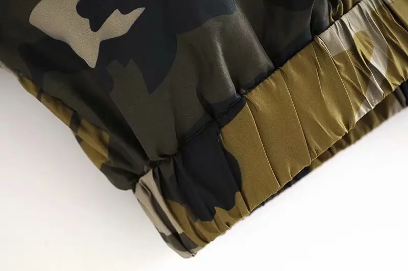 2019 женское модное камуфляжное короткое пальто с карманами женская повседневная