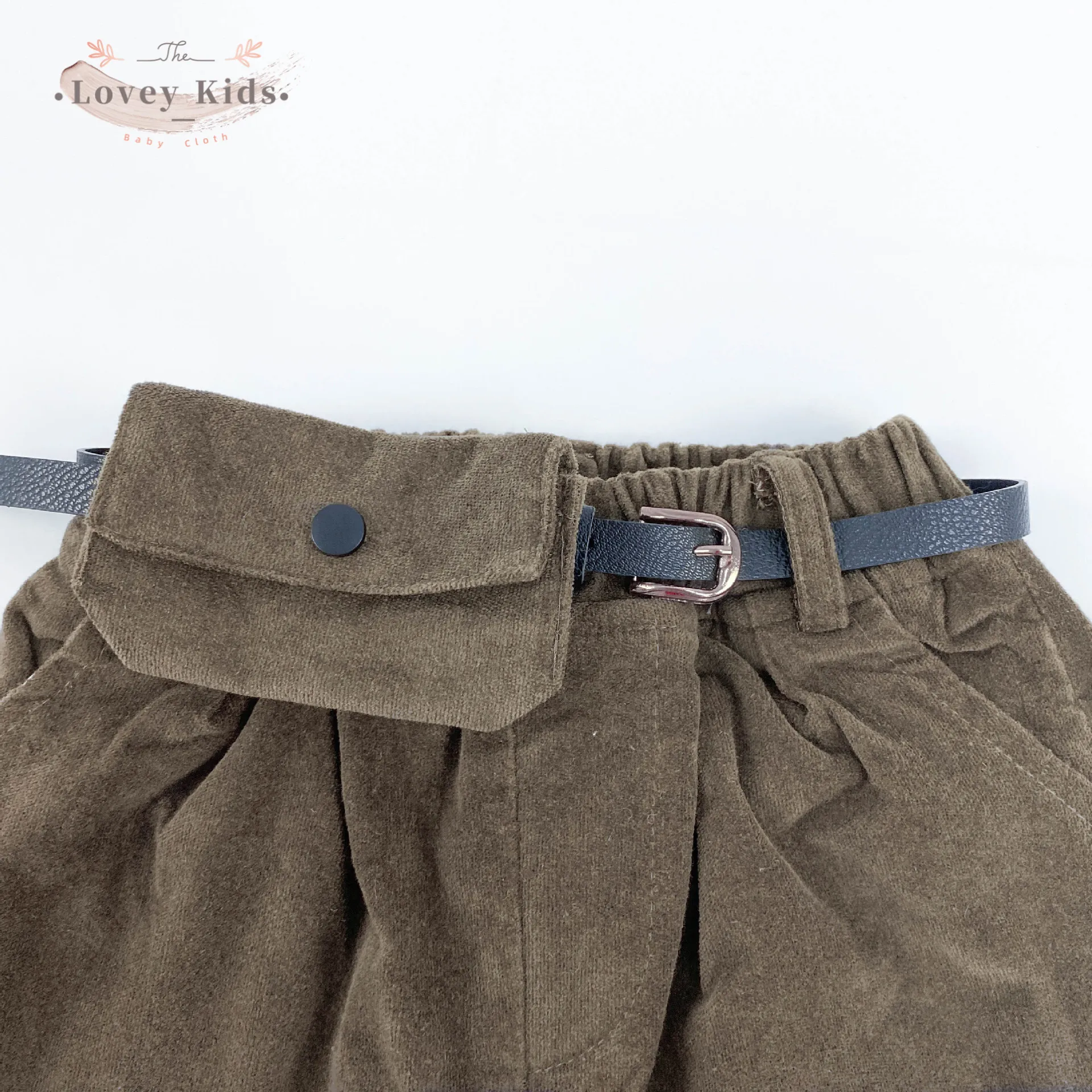 2020 Autumn Fashion Baby Boy Pants with Belt and Waist Bag Purse Korean Style Safari Solid Loose Trousers Fall Clothes | Мать и ребенок