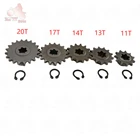 Звездочка коробки передач T8F для мотоциклов, 11T 13T 14T 17T 20T, подходит для 33cc 43cc 49cc карт, мини-мопедов, внедорожников