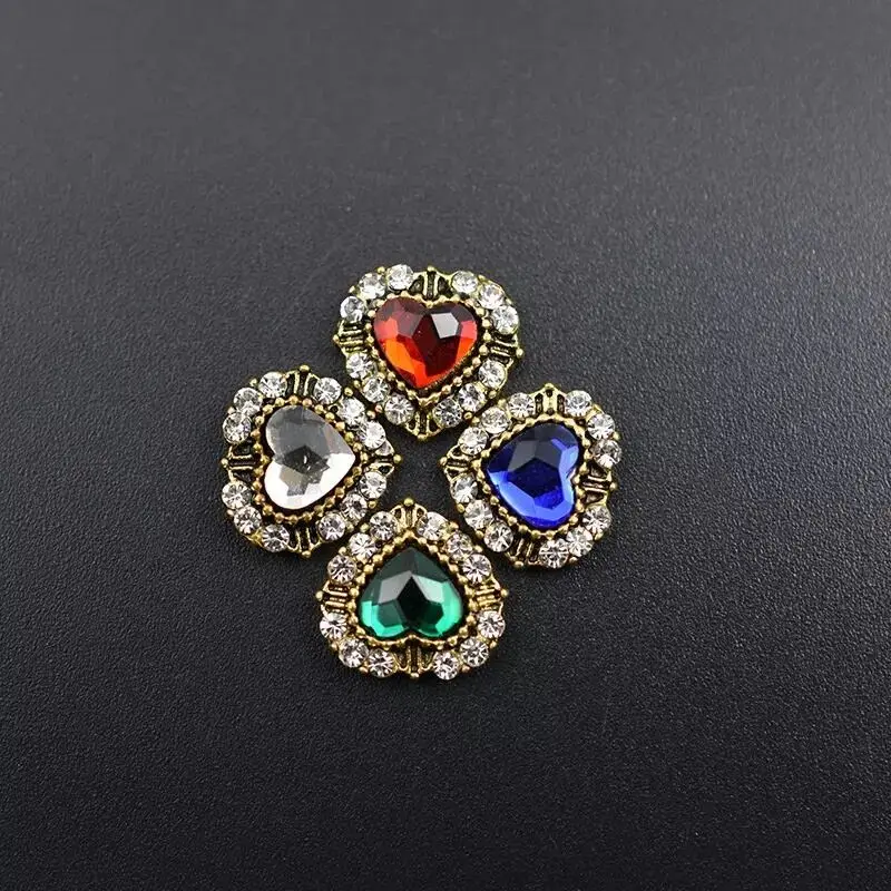 10 шт. брелки сделанные из алюминиевого сплава со стразами дизайн ногтей Стразы