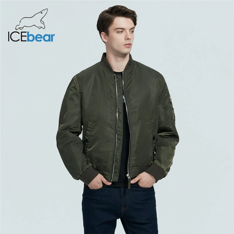 ICEbear 2020 новая весенняя Мужская короткая куртка модная летная мужская одежда